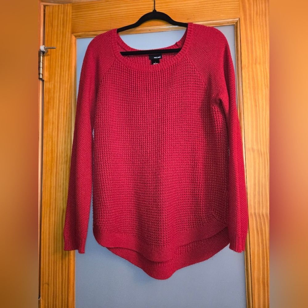 Wet Seal Red Crew Neck Sweater
